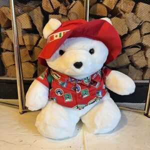Dayton Hudson 1993 Santa Bear‎ World Traveler Backpack Passport 17"